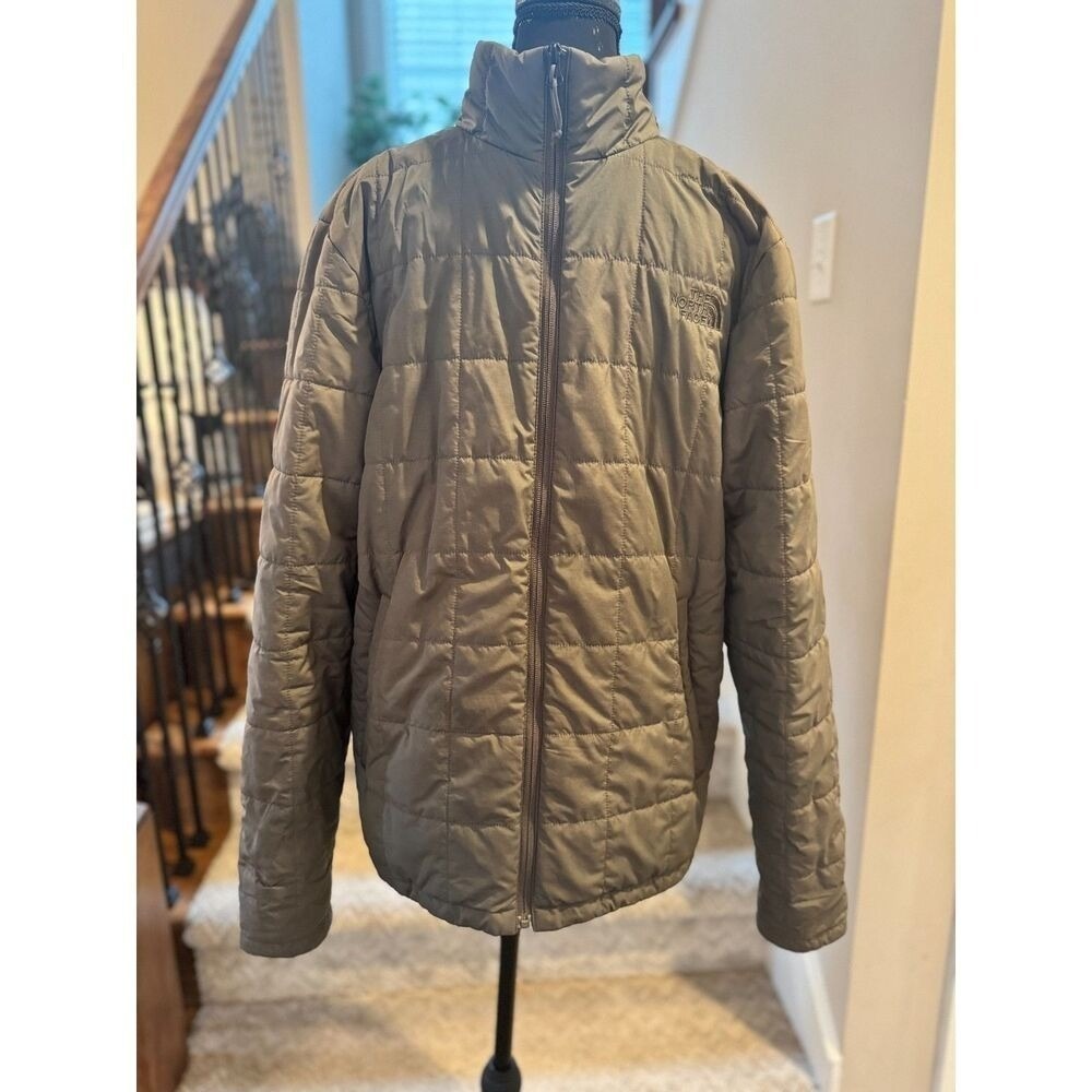 Men's The North Face PrimaLoft Jacket Olive Green Size Small - Picture 2 of 9